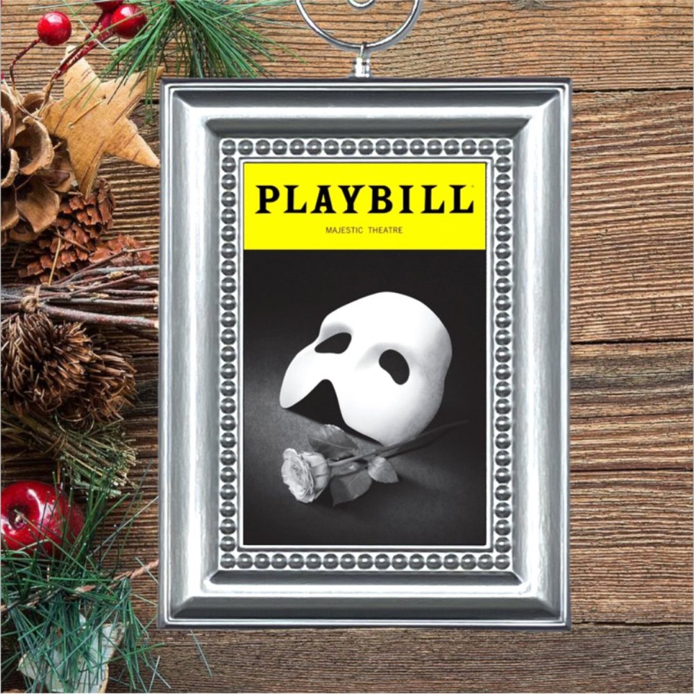 The Phantom Of The‎ Opera Playbill Broadway Musical Christmas Tree Ornament
